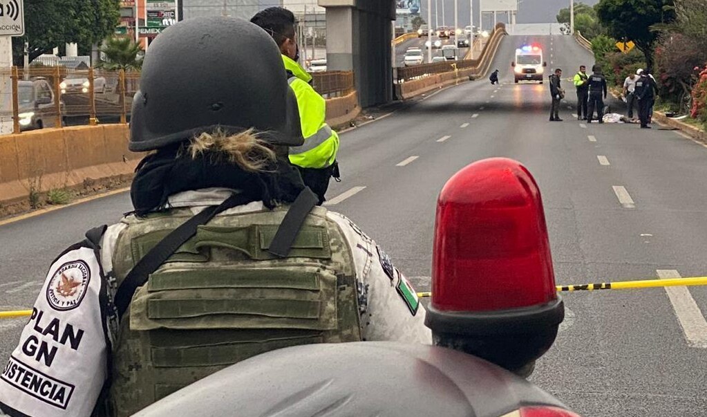 Dos cuerpos fueron abandonados sobre una de las jardineras de la avenida Salvador Nava Martínez 