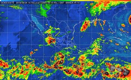  Continúa entrada del frente frío número 2 con tormentas en la mayor parte del país