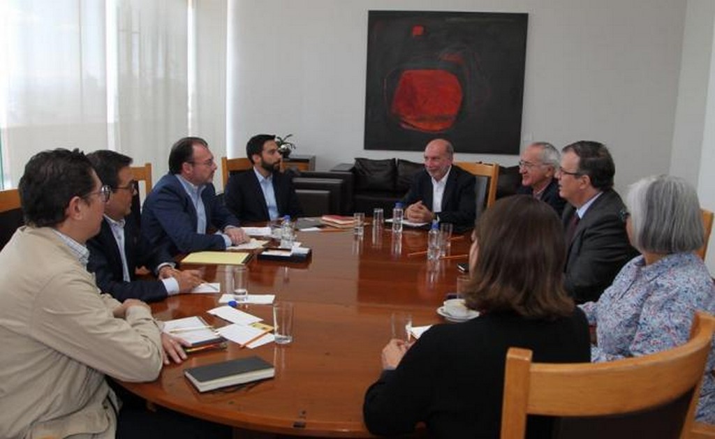 Marcelo Ebrard, propuesto para ser secretario de Relaciones Exteriores, se reunió con el canciller Luis Videgaray. Foto: @LVidegaray