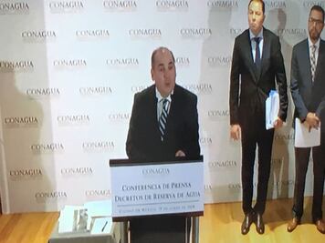 Supuesta “privatización del agua”, campaña orquestada por “ya sabes quién”: Conagua