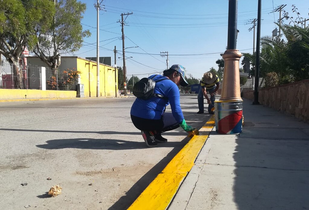 Realizan labores de limpieza y rehabilitación en El Jaralito