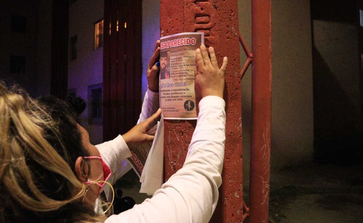 Rastreadoras por la paz de Sinaloa llegan a SLP con la esperanza de localizar a Kevin Ramírez. Foto: Fabiola Juárez