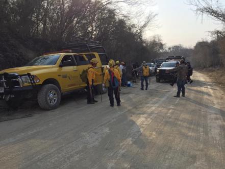 Combaten incendio en Ciudad Valles