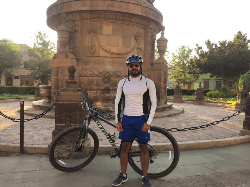 Según informó Jesús a EL UNIVERSAL San Luis Potosí, decidió dar promoción a este medio de transporte y, fue así como en septiembre del año 2021 se empeñó en recorrer los 58 municipios del estado. Foto: Especial