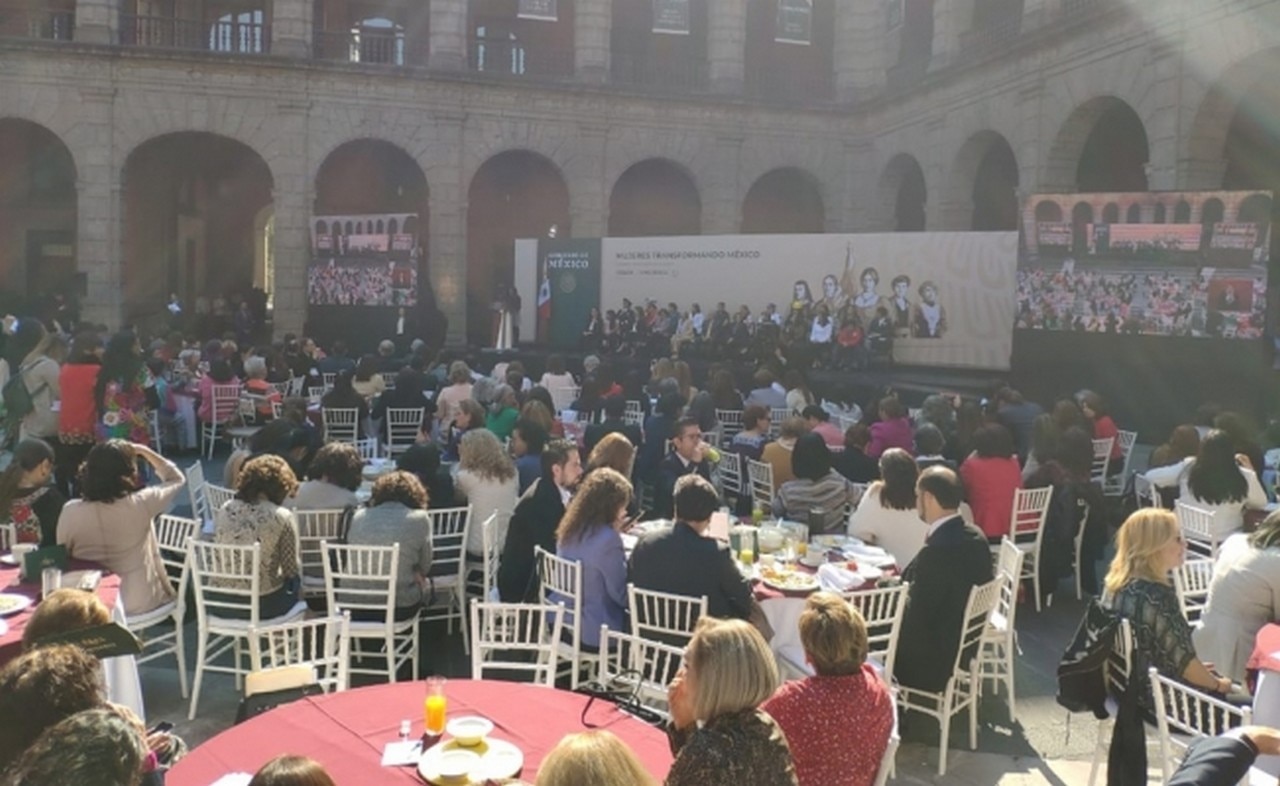 Evento por el Día Internacional de la Mujer en Palacio Nacional. Foto: Irvin Olivares/EL UNIVERSAL