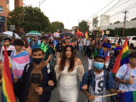 Más de 15 mil personas asistieron a la 11va marcha LGBTTTIQ+ en SLP