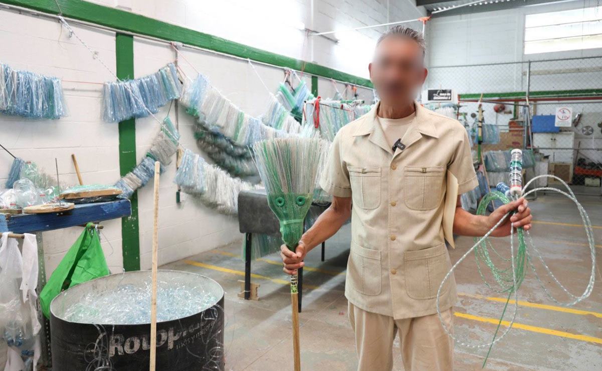 Don Martín, emprende con escobas ecológicas desde centro penitenciario en SLP 
