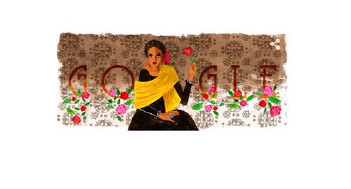 Google dedicó su "doodle" a la actriz mexicana Katy Jurado