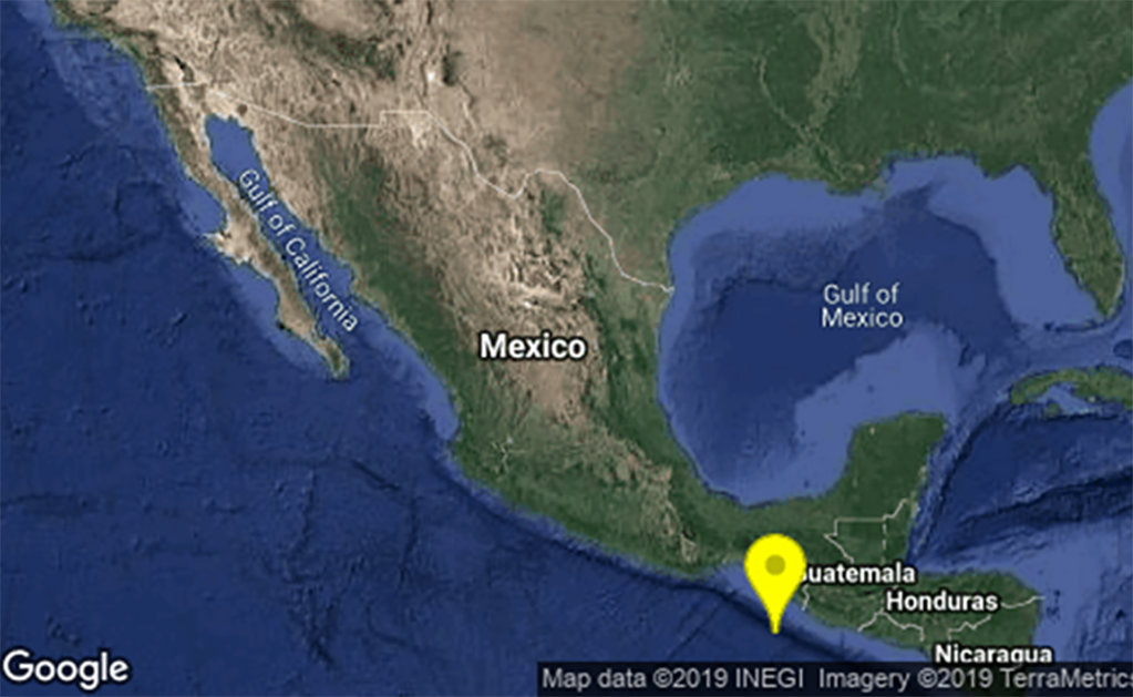 Registran sismo de 4.9 en Ciudad Hidalgo, Chiapas