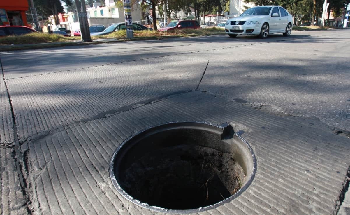 Más de 10 mil alcantarillas se encuentran dañadas o sin tapa en la capital de SLP