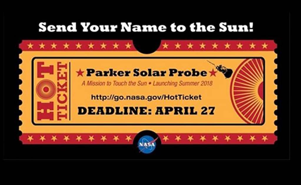 Envía tu nombre al Sol en la sonda Solar Parker Probe de la NASA