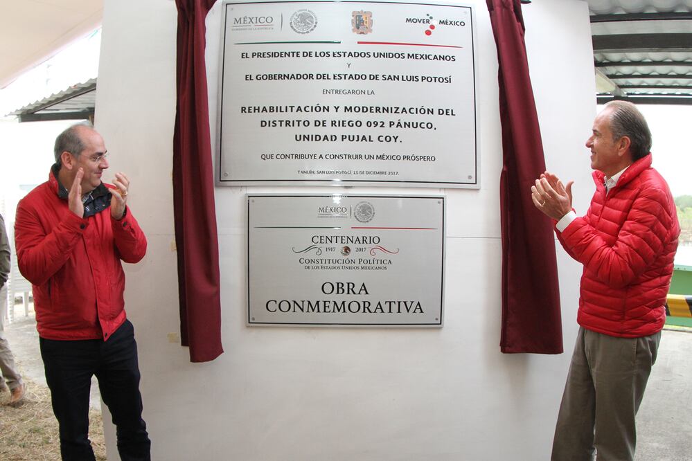 Gobierno Federal y Conagua entregan distritos de riego para San Luis Potosí 