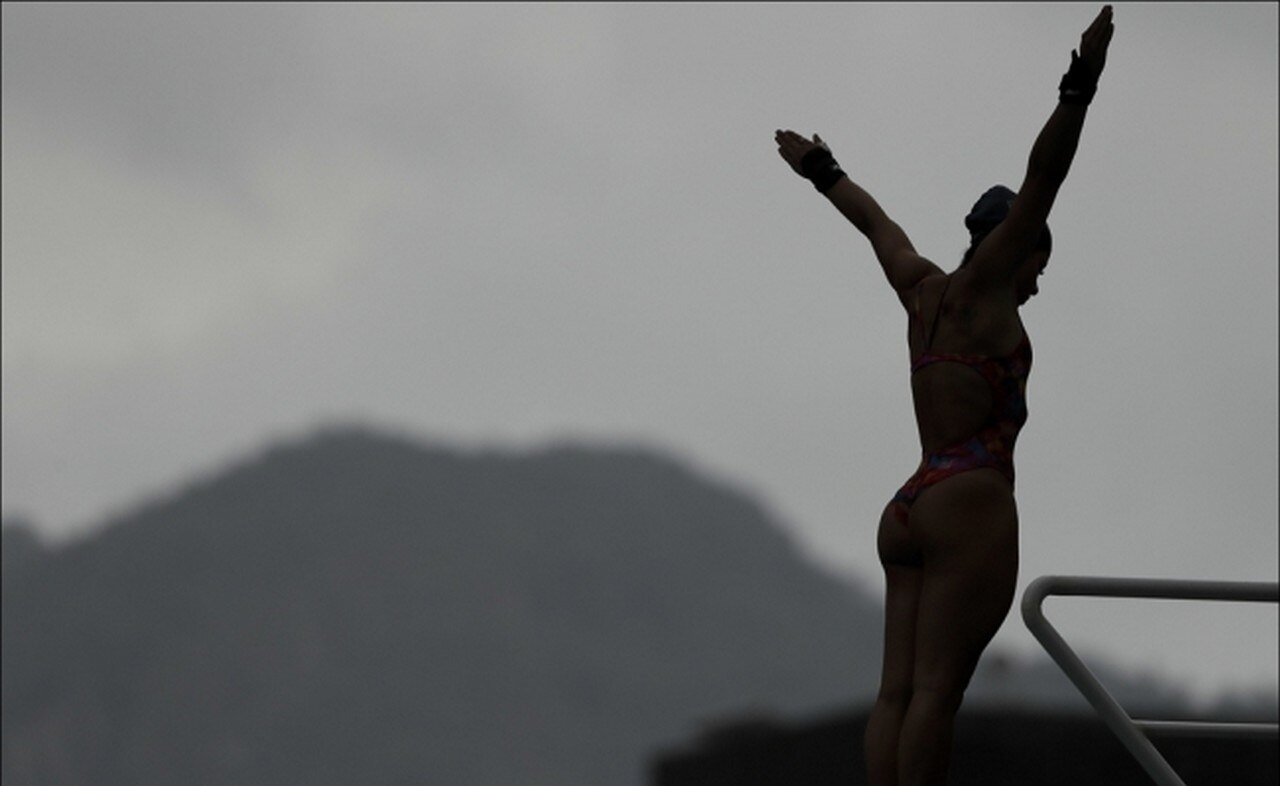 Ingrid Oliveira, clavadista brasileña. Foto: AP