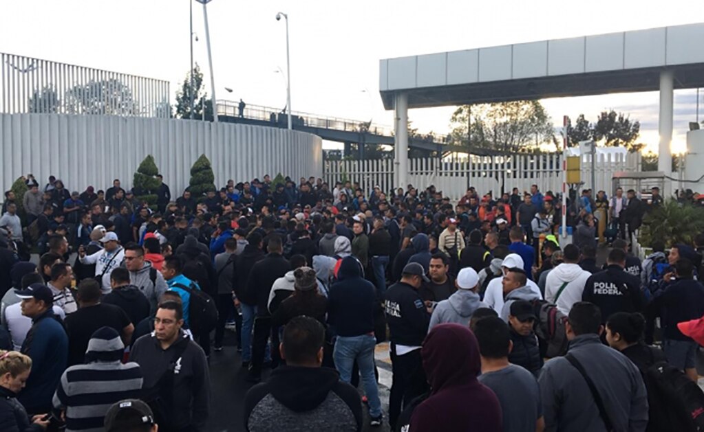 Protestan policías federales en Iztapalapa en contra de la Guardia Nacional