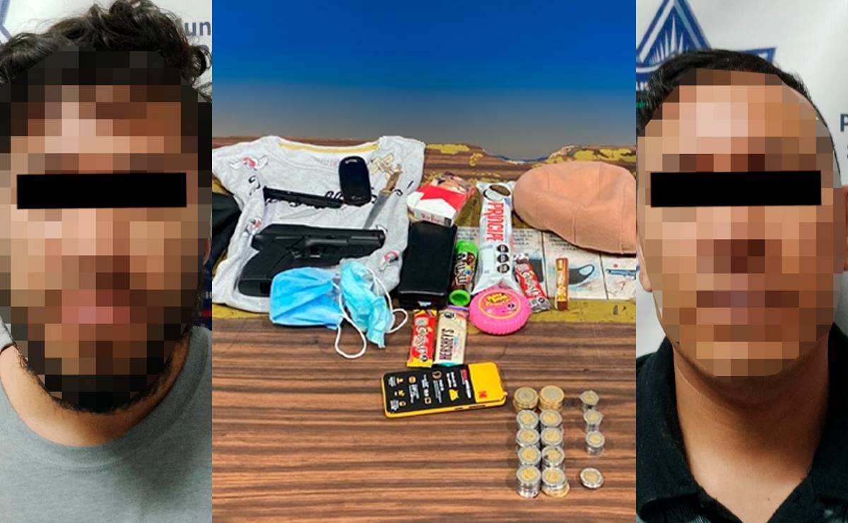 Robaron y desataron persecución; caen dos sujetos vinculados a más de 50 atracos a tiendas en SLP