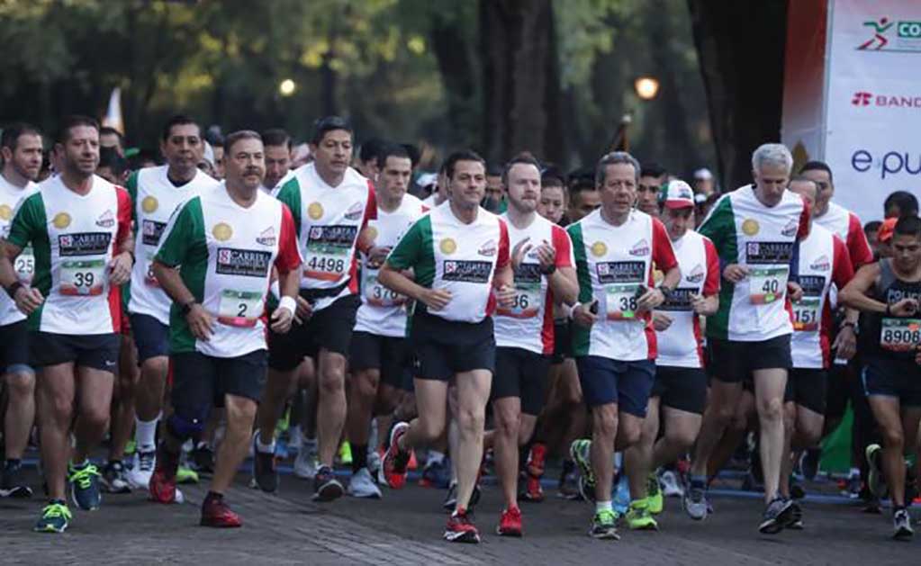 Enrique Peña Nieto en la carrera Molino del Rey. Foto: Archivo EL UNIVERSAL