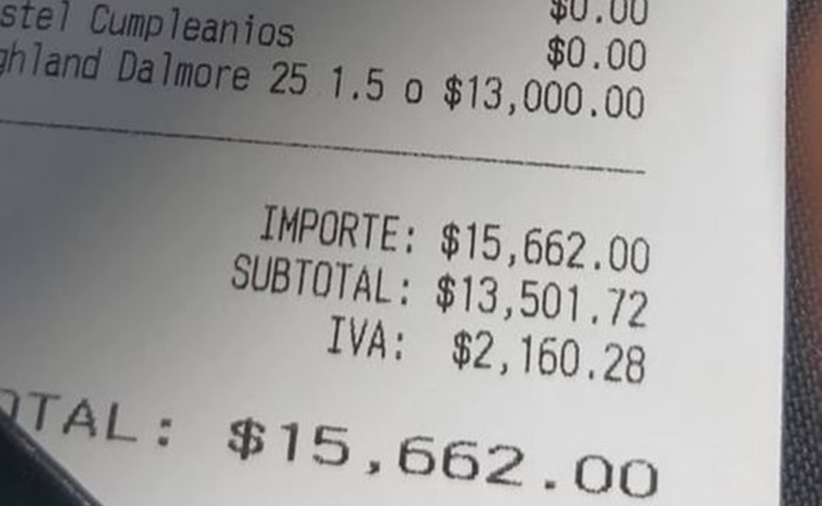 Salió caro el cumpleaños: piden "shots" de whisky y terminan pagando 15 mil pesos en bar de NL