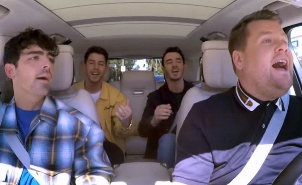  Los Jonas Brothers vuelven a cantar juntos en el "Carpool Karaoke"