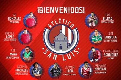 Atlético de San Luis anuncia sus nuevos refuerzos