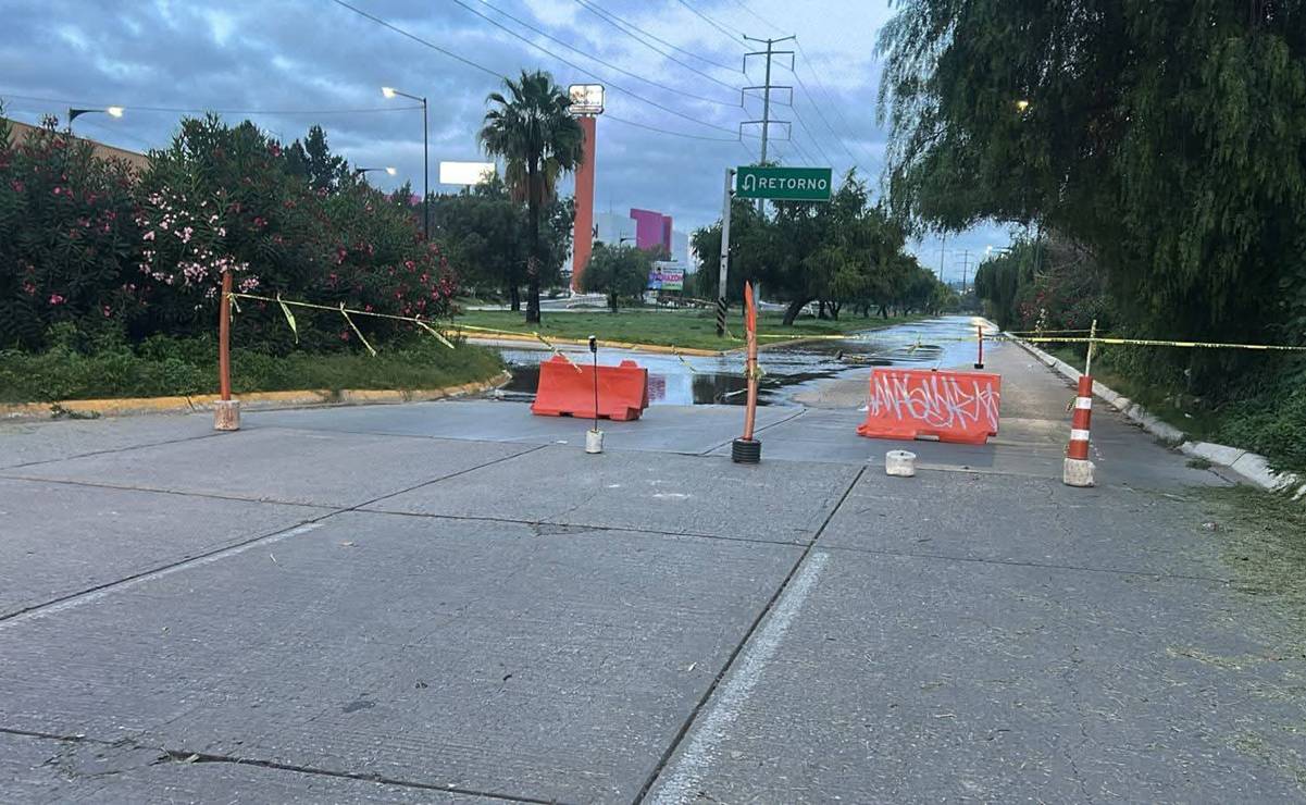 Alerta vial. Cerrado Río Santiago y lateral de Salvador Nava por desfogue de la presa San José