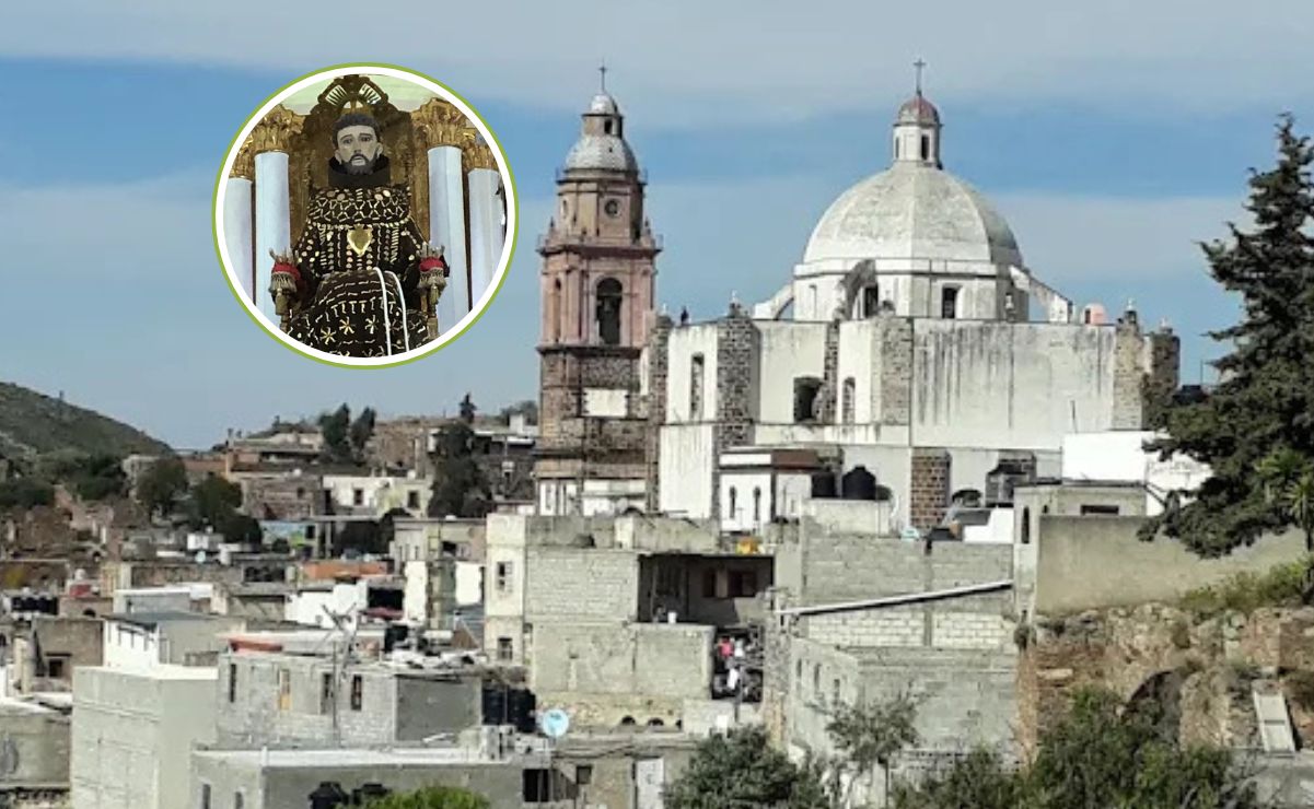 La historia del santo que deambula por las calles de Real de Catorce