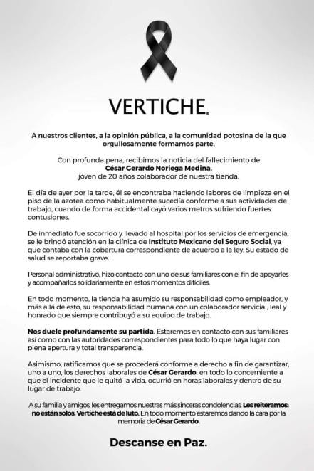 Fallece joven de 20 años tras caer de la azotea de una tienda en el Centro Histórico de SLP 