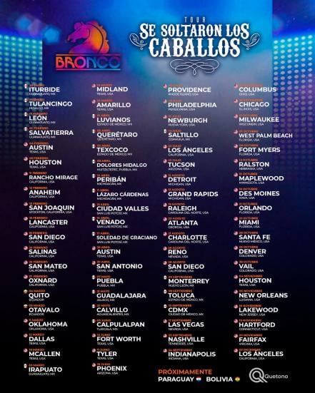 Bronco en San Luis Potosí 2022. ¿Cuánto cuestan los boletos?