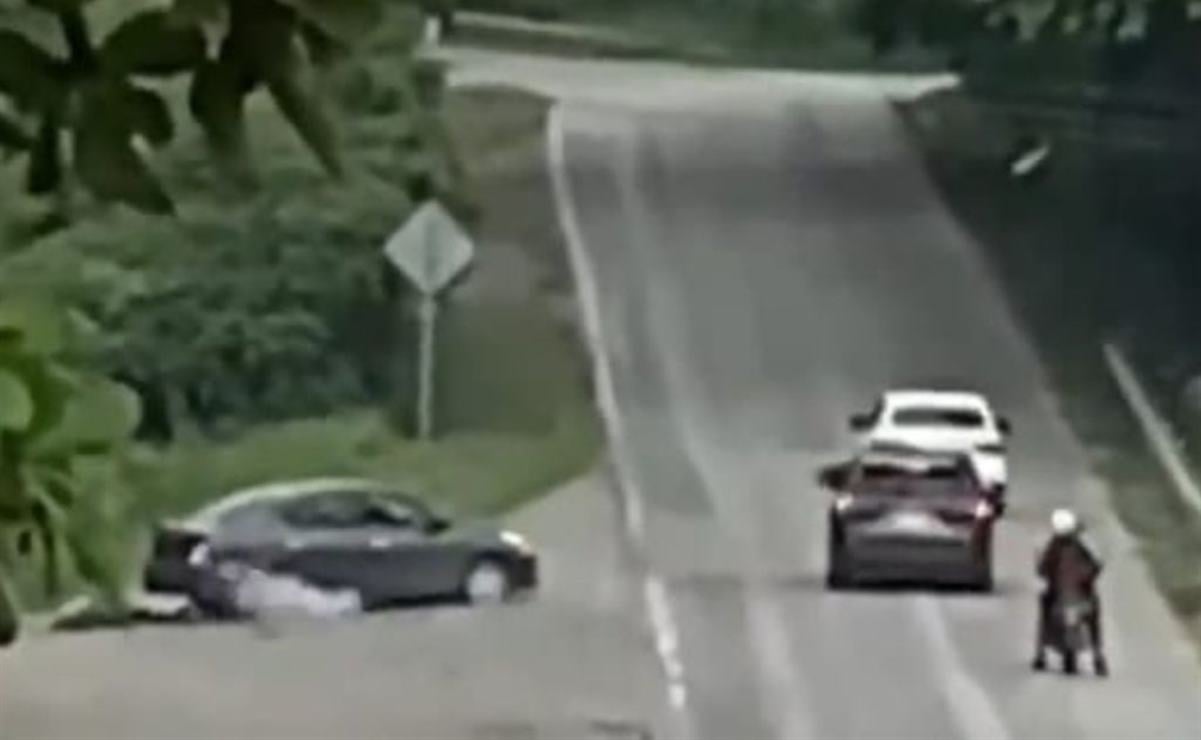 Sujetos armados asesinan a tres hombres en Tamazunchale, San Luis Potosí. Foto: Captura de video