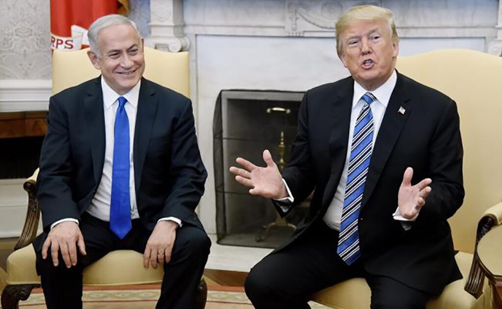 El presidente estadounidense, Donald J. Trump, y el primer ministro israelí, Benjamín Netanyahu (Foto: EFE)