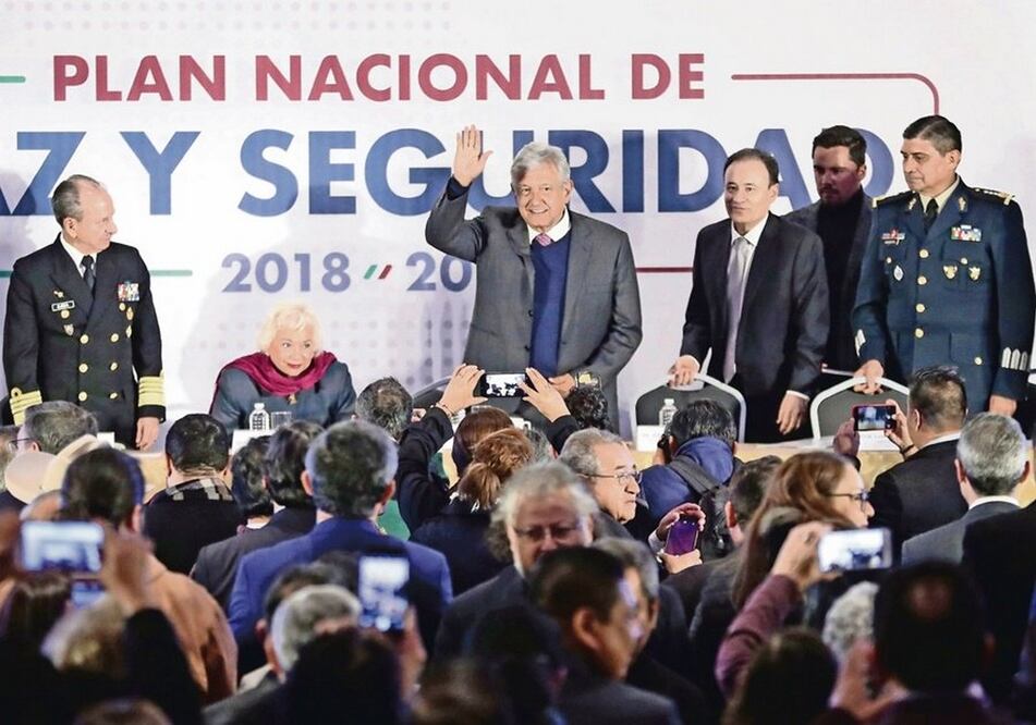 El equipo del presidente electo, Andrés Manuel López Obrador, presentó el Plan Nacional de Paz y Seguridad 2018-2024. Foto: ALEJANDRA LEYVA. EL UNIVERSAL