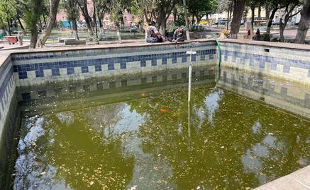Ayuntamiento de SLP busca rescatar el estanque de los peces en la Alameda 