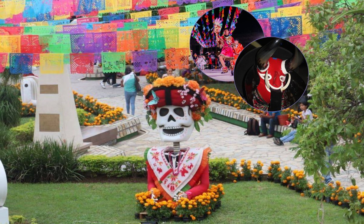 ¡Un estallido de color, música, máscaras y baile para honrar a los ancestros!. Fotos: Xerme, San Martín Chalchicuautla, "Xantolo 2025" y Huasteca Potosina, Facebook