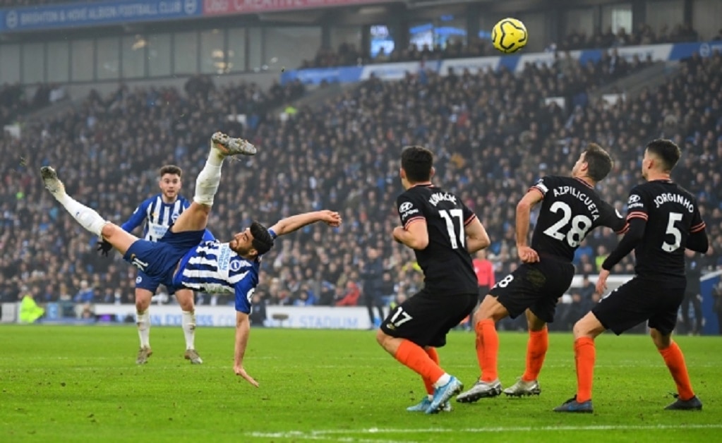 Gol del Brighton le da el empate contra el Chelsea