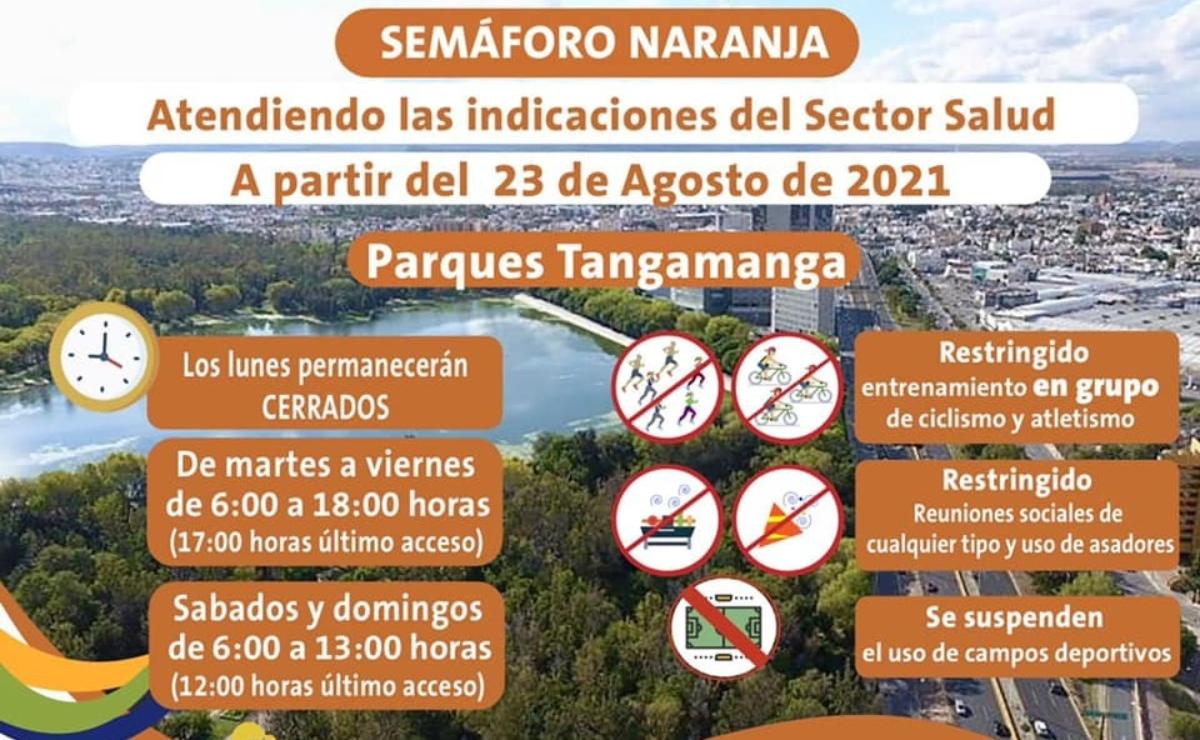 Anuncian nuevas medidas por contingencia sanitaria en parques estatales