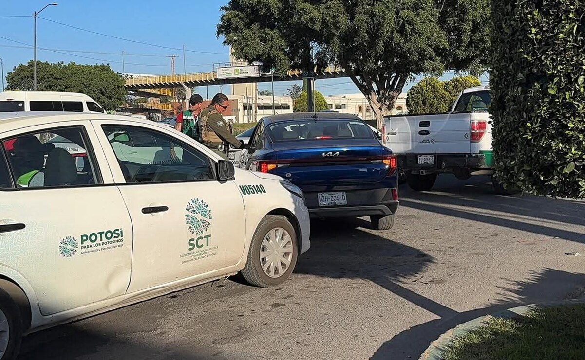 Repartidores de plataformas, armados con navajas y martillos atacan a inspectores de la SCT en San Luis Potosí 