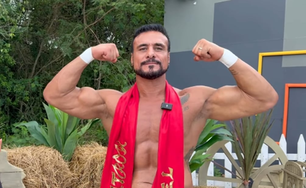 Con el desafío de un nuevo reality, el luchador potosino Alberto del Río "El Patrón" cambia el ring por "La Granja VIP". Foto: Captura de pantalla