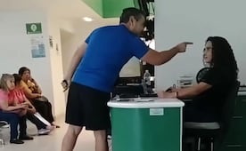 VIDEO: Hombre amenaza de muerte trabajadora del IMSS en San Luis Potosí 