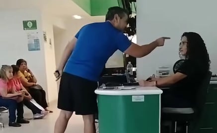 VIDEO: Hombre amenaza de muerte trabajadora del IMSS en San Luis Potosí 