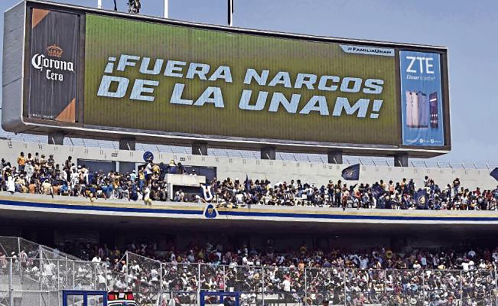 Repudian narcoviolencia en partido de Pumas