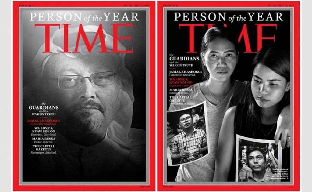  Khashoggi y otros periodistas, personalidades del año de la revista Time