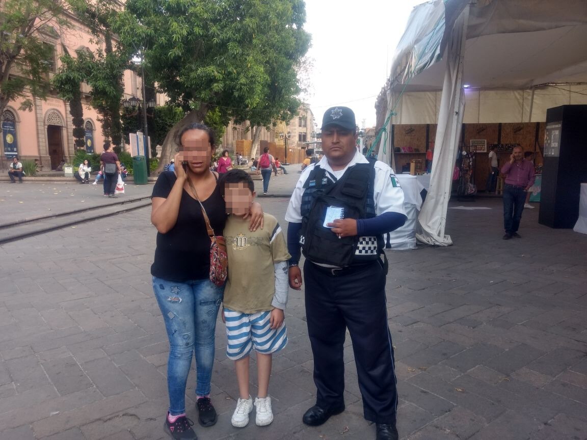 Menor se extravió en centro histórico