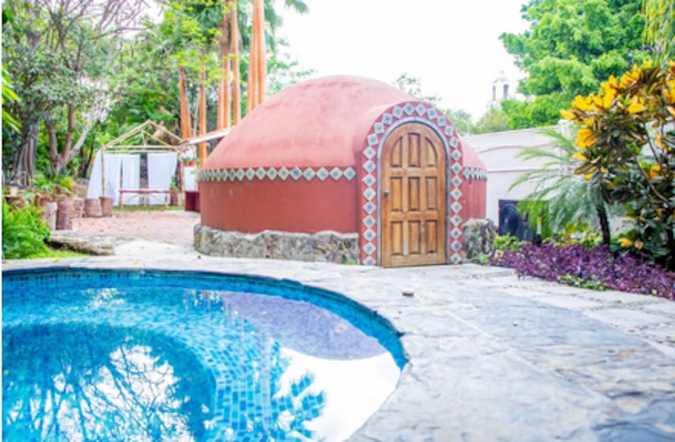 El hotel El Molino cuenta con alberca y temazcal. Foto: molinohotelboutique.com