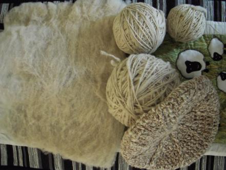 Estudiantes elaboran cojines de lana de borrego