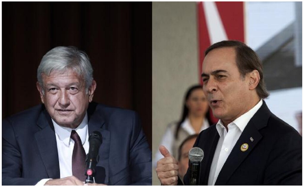 Andrés Manuel López Obrador, virtual presidente electo de México y Juan Pablo Castañón, presidente del CCE. Foto: Especial