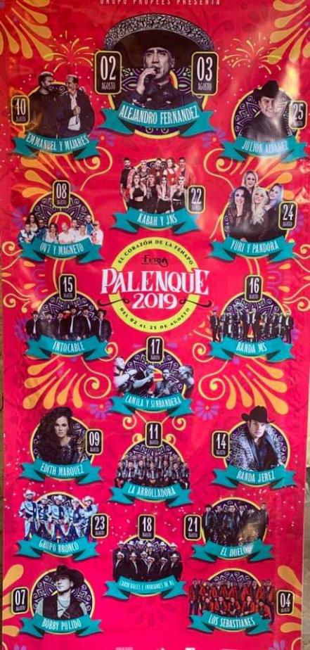 Presentan cartel del Palenque de la FENAPO 2019 