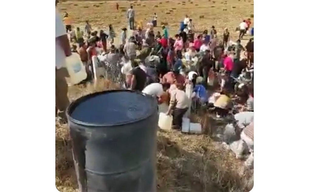  Captan en video acto de rapiña en toma clandestina de Acambay