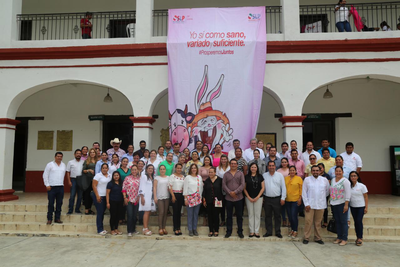 Fortalecen acciones en materia de alimentación en la Huasteca potosina  