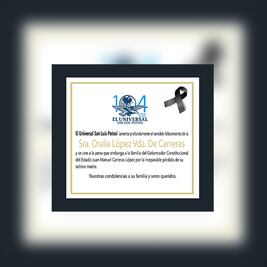 Fallece Oralia López, madre de Juan Manuel Carreras López