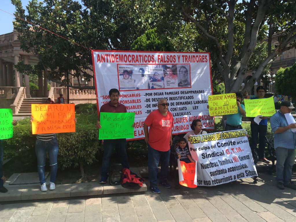 Se manifiestan ex trabajadores de Continental- General Tire 