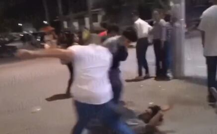 Captan en video golpiza durante inauguración de la Feria Nacional de la Huasteca 